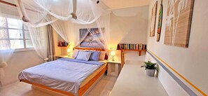 2 bedrooms, iron/ironing board, travel crib, free WiFi