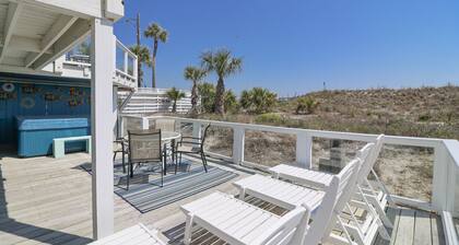 Original Oceanfront Tybee Cottage 3 bdrm w/ HOT TUB Oceanfront Cottage Rentals Home Collection
