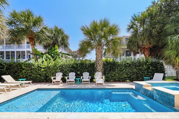 A heated pool