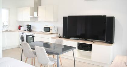 Gßte 4* climatisé vue directe sur Canigou, VTC et taxi sur place, chargeur VE