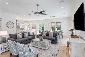 Smart TV, books, offices