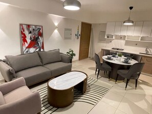1 chambre, fer et planche à repasser