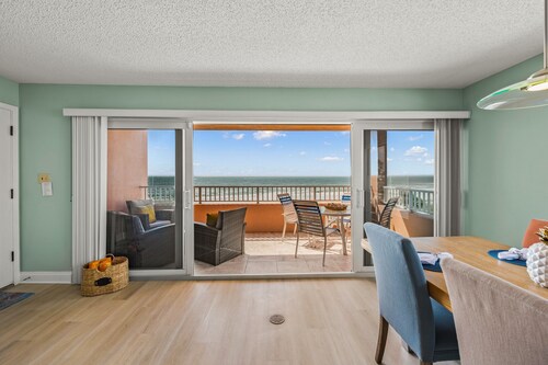 Gulf-Front Escape! Balcony and Heated Pool!