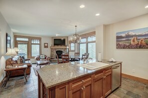 Condo, 2 Bedrooms | Private kitchen - Luxurious 2 Br In River Run Village Featuring Ski In Ski-out, No Cleaning Fees 2 Bedroom Condo by RedAwning (Keystone)