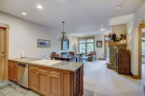 Condo, 1 Bedroom | Private kitchen | Oven, coffee/tea maker - Luxurious 1 Br In River Run Village With Ski In Ski Out 1 Bedroom Condo by RedAwning (Keystone)