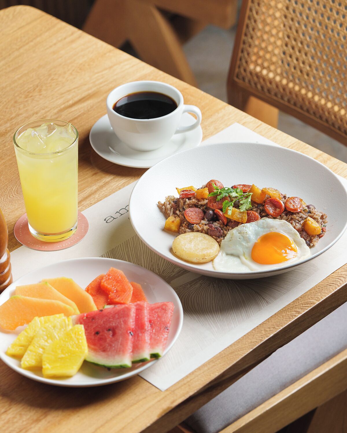 daily buffet breakfast (cop 40000 per person)