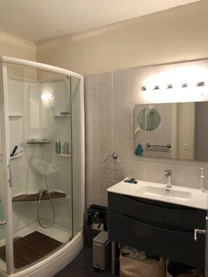 Regadera, secadora de cabello, bidet 