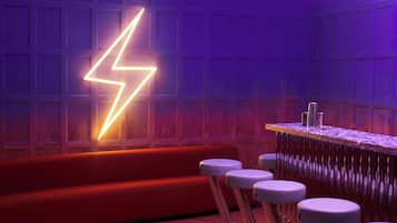 Design Suite | Bathroom | Shower, rainfall showerhead, hair dryer, towels