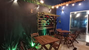 Área externa para banquete