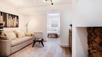 Apartamento superluxo, 1 cama de casal | 1 quarto, roupas de cama de algodão egípcio, roupas de cama premium