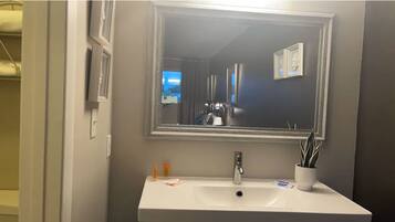 Standard Room | Bathroom | Shower, hair dryer, towels