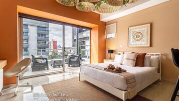 1 chambre, literie de qualité supérieure, bureau