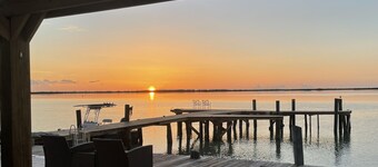 Unique, authentic, exquisite waterfront cottage with a dock.