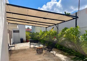 Terrace/patio - Nice and Cozy Downtown Studio in Groundfloor (CancÃºn)