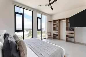 2 habitaciones, tabla de planchar con plancha, cuna de viaje y wifi 