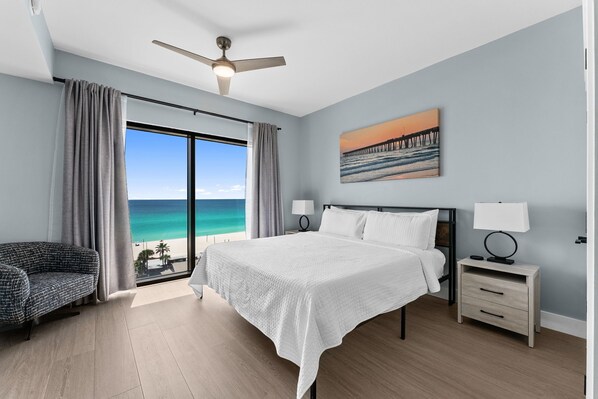 Desk, iron/ironing board, WiFi, bed sheets