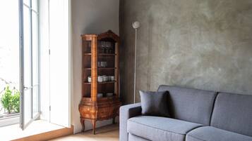 TV, DVD player, books