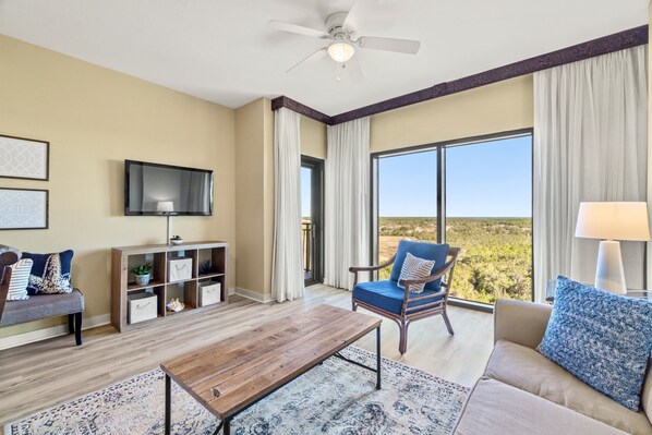 TV, DVD player - Origin 1111 - One Bedroom - Cozy Partial Gulf View (Panama City Beach)