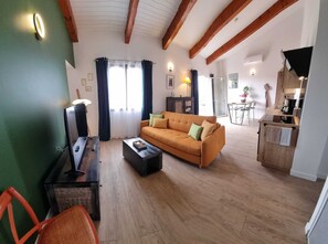 Cottage Deluks, ensuite, pemandangan gunung (La Tete Dans Les Nuages) | Lounge