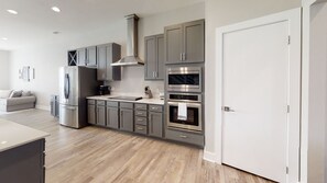 Condo, Multiple Beds, Private Pool, Beach View | Private kitchen | Fridge, microwave, oven, stovetop