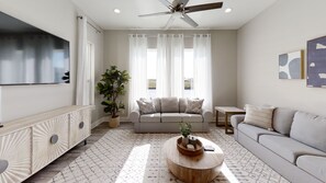 Condo, Multiple Beds, Private Pool, Beach View | Living room | 40-inch TV with cable channels - Cabana Cove - 14410 (Corpus Christi)