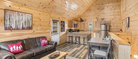 TV, fireplace, video games