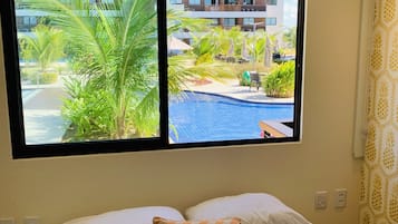 Apartamento luxo | 2 quartos, berço de viagem, Wi-Fi de cortesia, roupa de cama