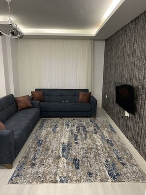 Deluxe Apartment | Living area - Aslan Apartments (Silifke)