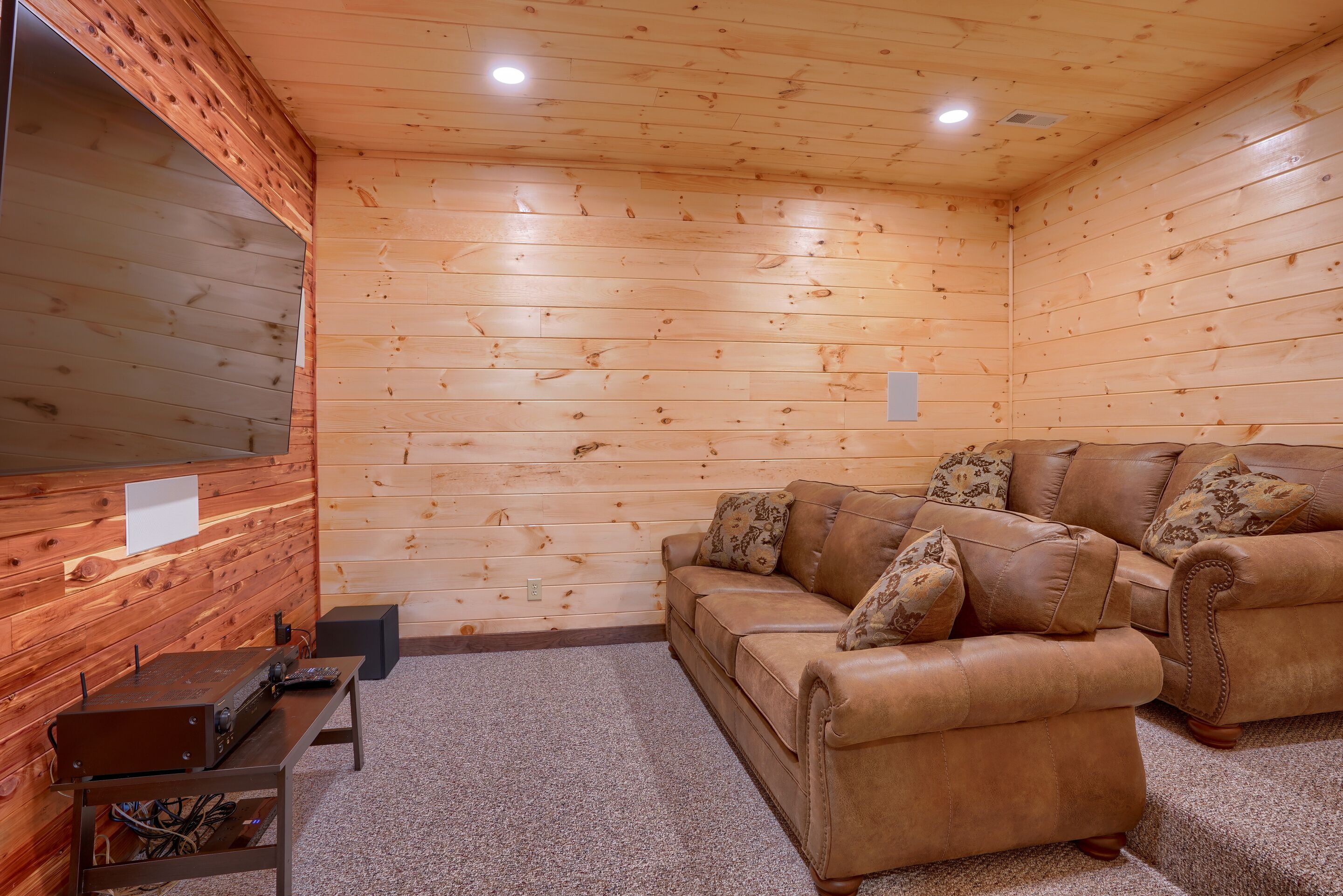 TV, fireplace, DVD player, stereo