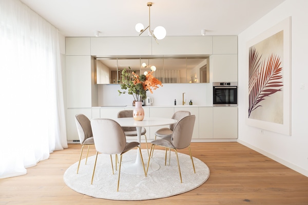 Premium Apartment | Private kitchen | Full-size fridge, oven, stovetop, dishwasher