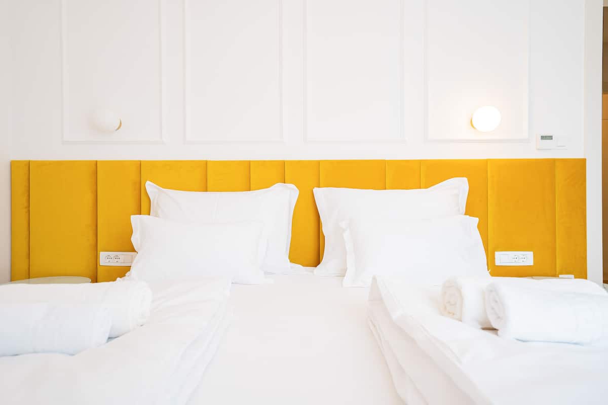 Design Apartment | 2 bilik tidur, peralatan tempat tidur premium, peti besi dalam bilik