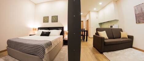 1 bedroom, iron/ironing board, bed sheets