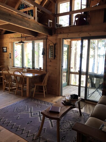 Cozy, Off-Grid Camp on Spectacle Pond w/ private water frontage!