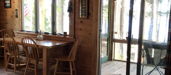 Cozy, Off-Grid Camp on Spectacle Pond w/ private water frontage!