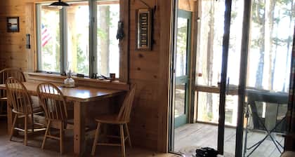 Cozy, Off-Grid Camp on Spectacle Pond w/ private water frontage!