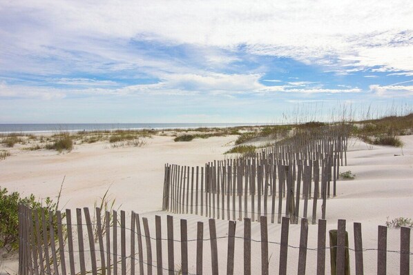On the beach
