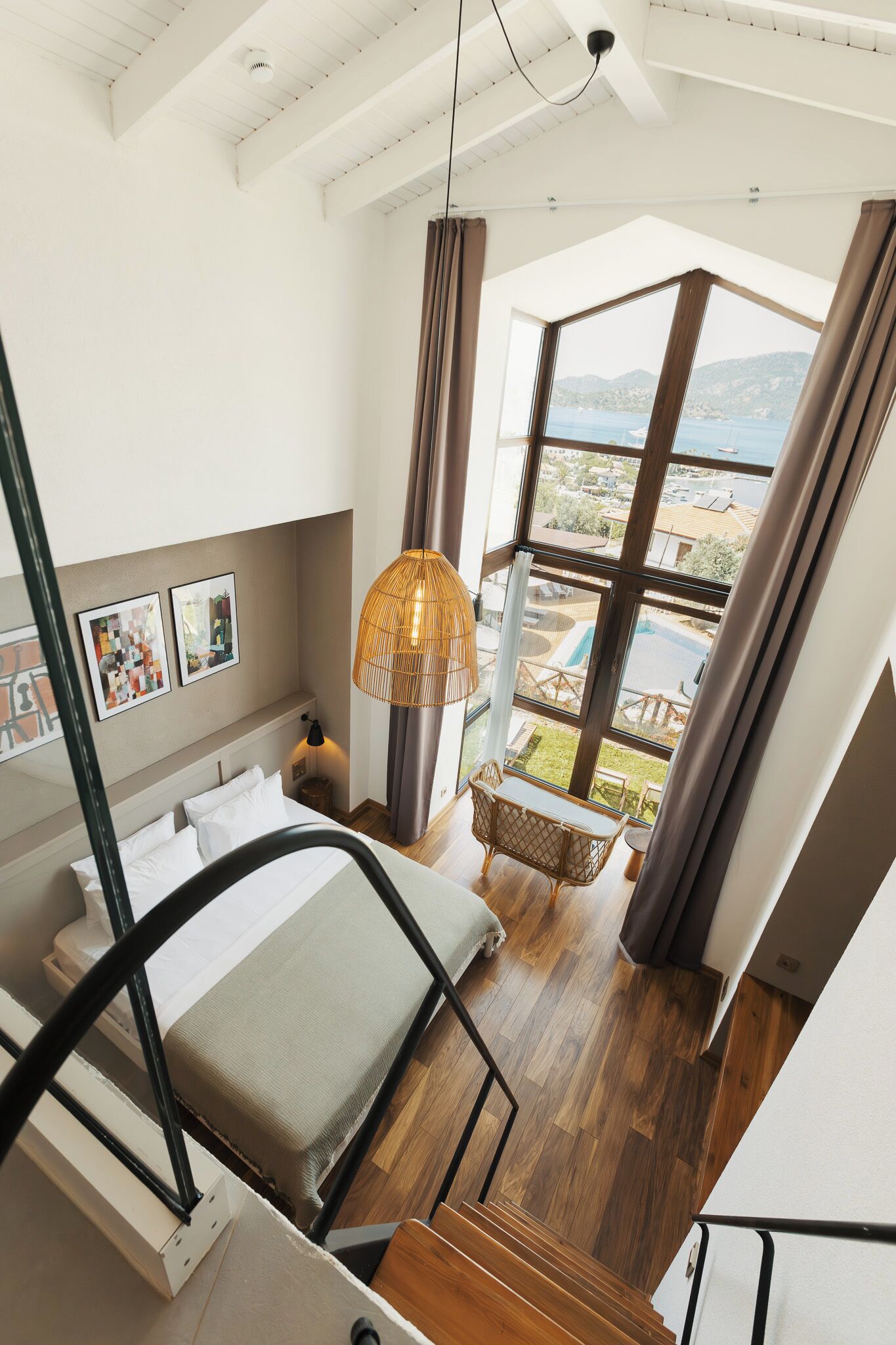 loft room with jacuzzi - sea view | premium bedding, minibar, free wifi, bed sheets