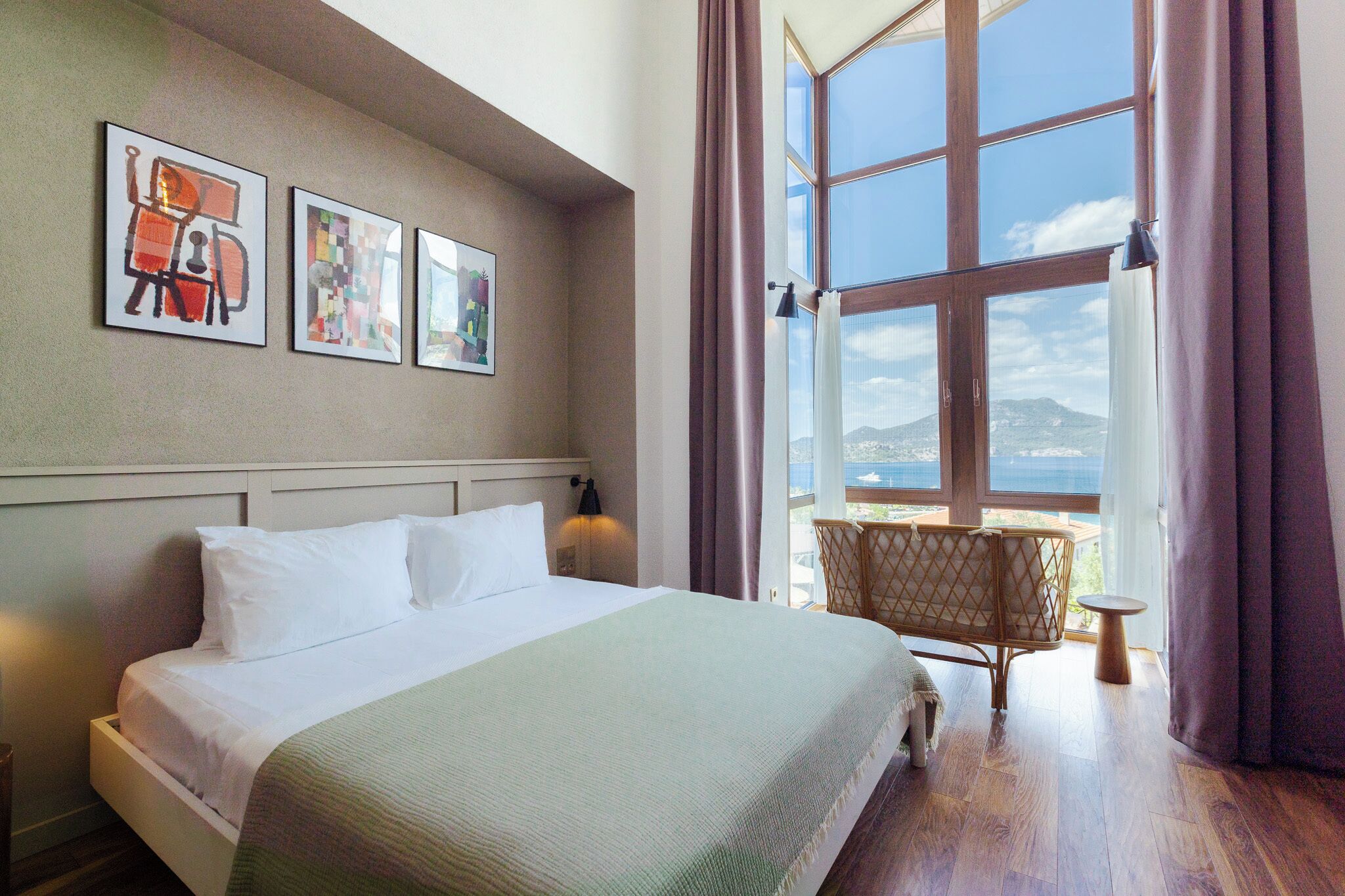 loft room with jacuzzi - sea view | premium bedding, minibar, free wifi, bed sheets