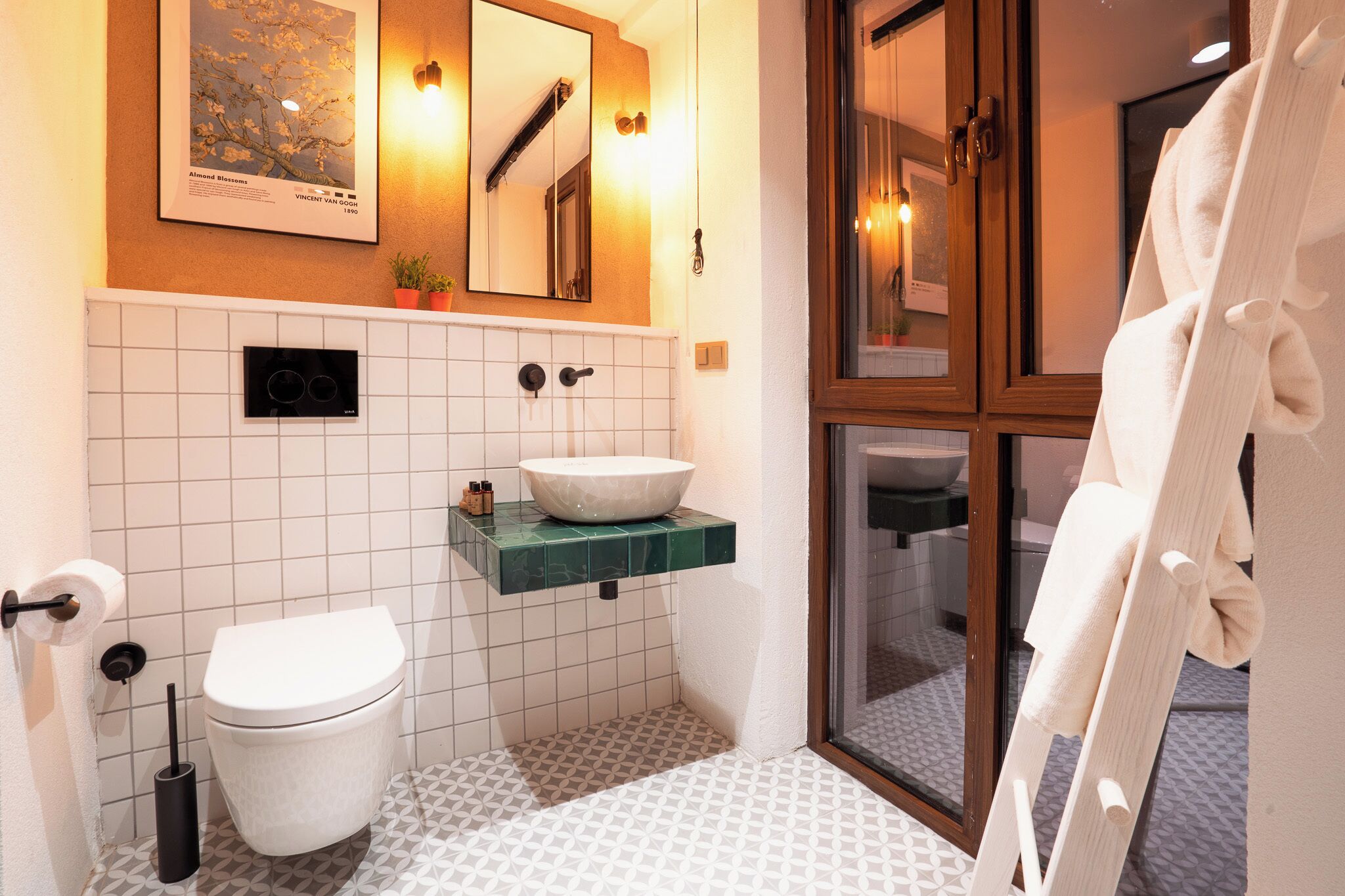 loft room with bathtub - sea view | bathroom | designer toiletries, hair dryer, towels, soap