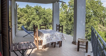 S267 - Sirolo , portion of a single villa surrounded by the greenery of Conero