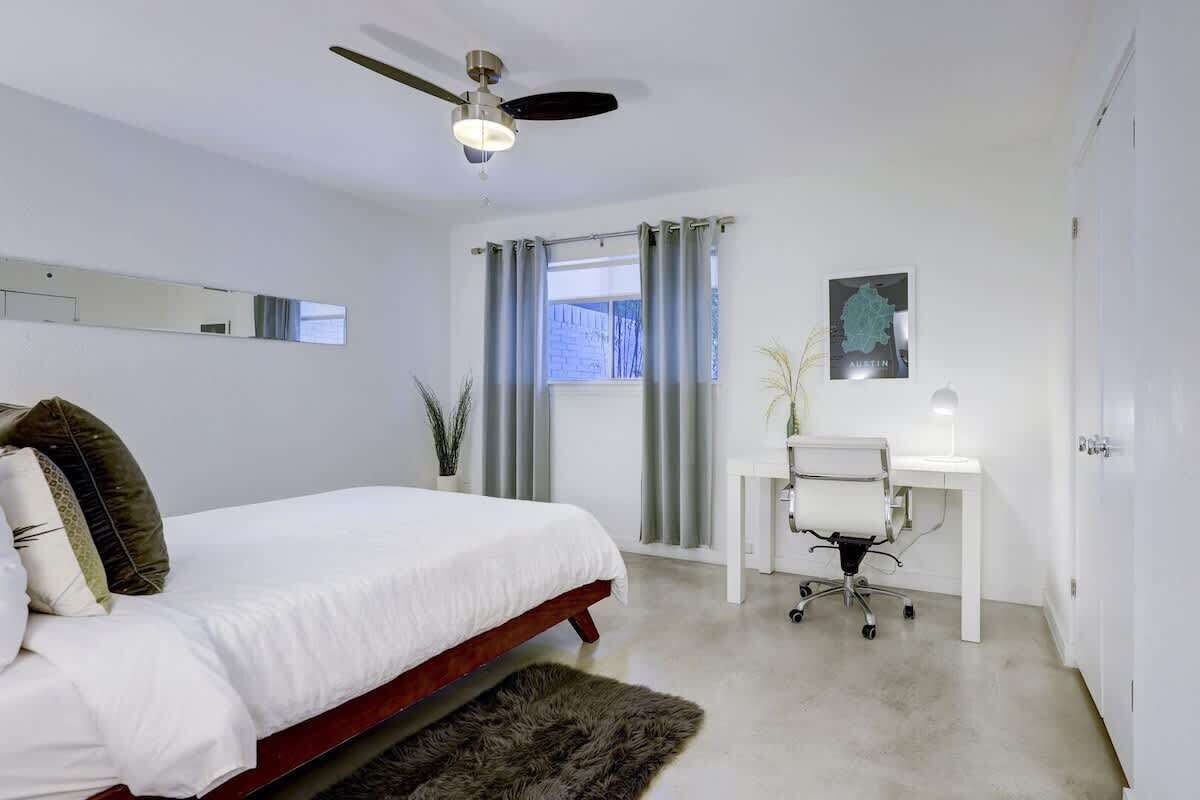 2 bedrooms, iron/ironing board, travel crib, WiFi