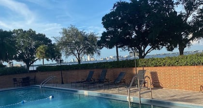 2 Bd/2 Ba Bayshore Blvd Condo|spectacular views of Tampa Bay|Free Parking|Pool