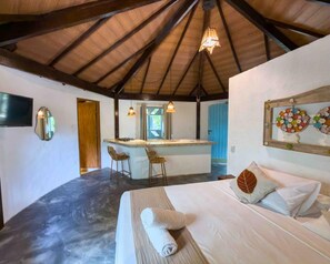 Familienstudio, 1 Schlafzimmer | Verdunkelungsvorhänge, kostenloses WLAN, Bettwäsche