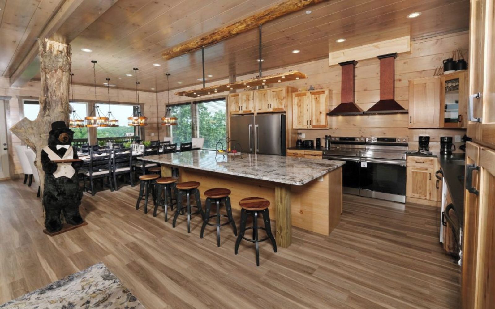 ثلاجة، ميكروويف، فرن، موقد طهي مسطح