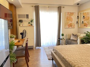 1 chambre, fer et planche à repasser, Wi-Fi, draps fournis