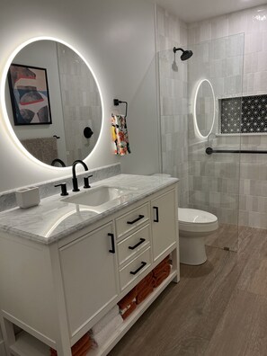 Shower, hair dryer, towels, toilet paper - Boutique Condo in North Scottsdale (Scottsdale)
