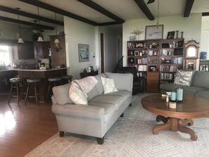 Smart TV, fireplace, printers
