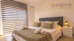 2 bedrooms, iron/ironing board, internet, bed sheets