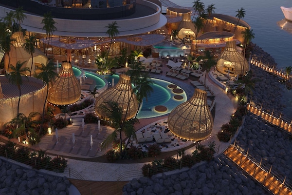 3 buitenzwembaden, gratis zwembadcabana's en parasols bij het zwembad