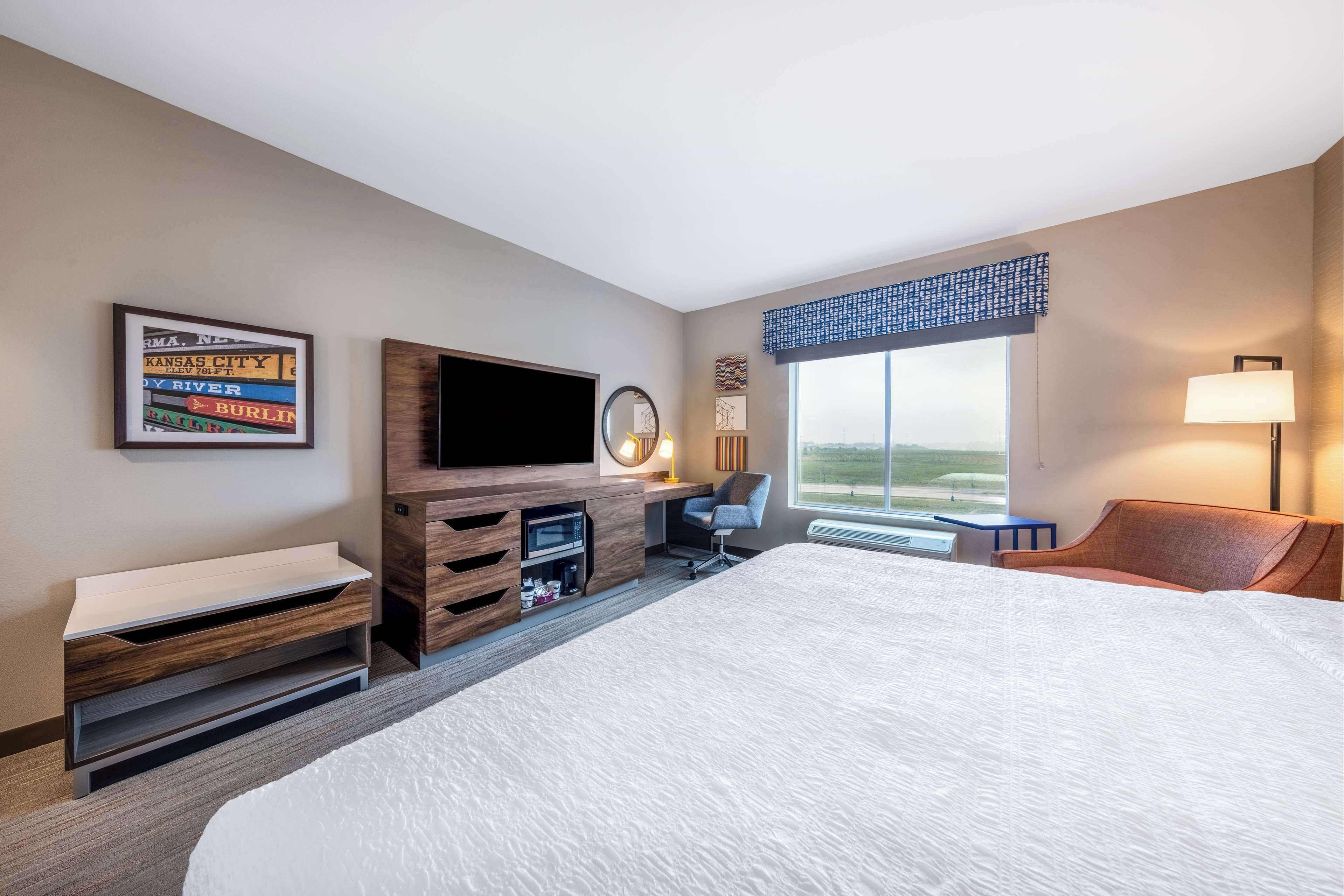 room, 1 king bed, refrigerator | desk, blackout curtains, iron/ironing board, free cots/infant beds